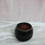 11,5χ11,5χ9 μαυρο στρογγυλο μικρο