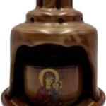 καντηλι καφε ανοιχτο μπροστα με τρυπες πανω