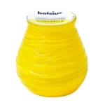 Κερί citronella σε γυάλινο ποτήρι κίτρινο