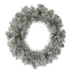 Χριστουγεννιάτικο στεφάνι ασημί - 50εκ