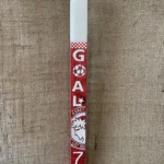 Λευκή πλακέ λαμπάδα με ντεκουπάζ ΟΣΦΠ