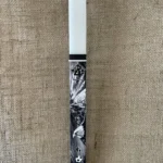 Λευκή πλακέ λαμπάδα με ντεκουπάζ ΠΑΟΚ