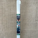 Λευκή πλακέ λαμπάδα με Αντετοκούμπο 34