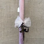 Σάπιο μήλο στρογγυλή αρωματική λαμπάδα, μισή ιριζέ, με plexiglass καθρέφτη μπαλαρίνα