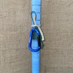 Γαλάζια στρογγυλή αρωματική λαμπάδα με μπρελόκ γαντζάκι (Munkees)