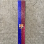 Λευκή πλακέ αρωματική λαμπάδα με θέμα Barcelona