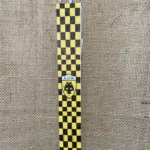 Λευκή πλακέ αρωματική λαμπάδα με θέμα ΑΕΚ