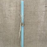 Μέντα στρογγυλή λαμπάδα με μεταλλικό καράβι