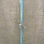 Μέντα στρογγυλή λαμπάδα με μεταλλικό αεροπλάνο