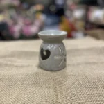 Αρωματιστής γκρι με λουλούδι και καρδιά