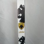 Πλακέ λευκή λαμπάδα ΑΕΚ