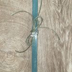 Μέντα τετράγωνη λαμπάδα με μεταλλικό καραβάκι