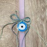 Τετράγωνη ροζ λαμπάδα με μεταλλικό μάτι