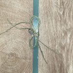 Μέντα τετράγωνη λαμπάδα με μεταλλικό αυτοκινητάκι